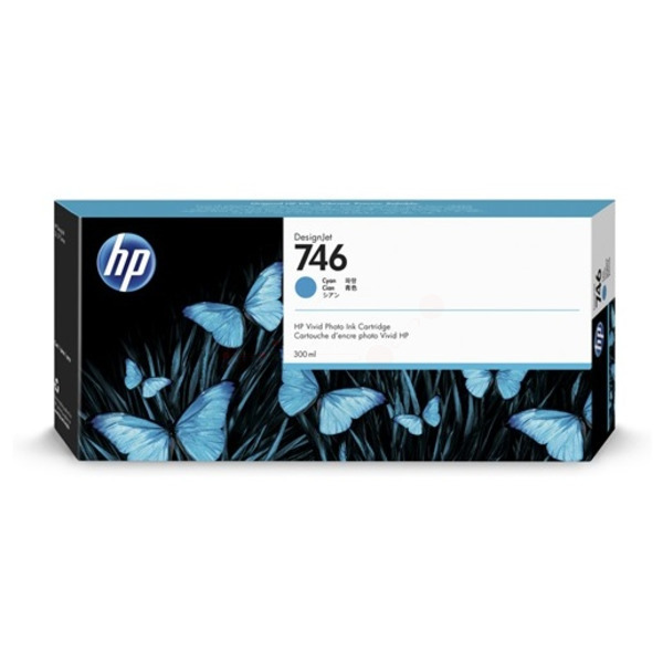 HP P2V80A/746 Ink cartridge cyan 300ml for HP DesignJet Z 6/9+