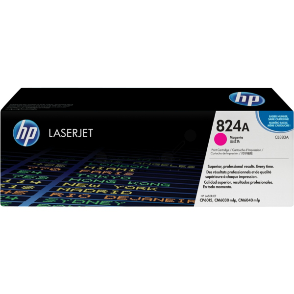 picture HP CB383A/824A Toner magenta, 21.000 pages ISO/IEC 19798 for HP CLJ CP 6015/CM 6040