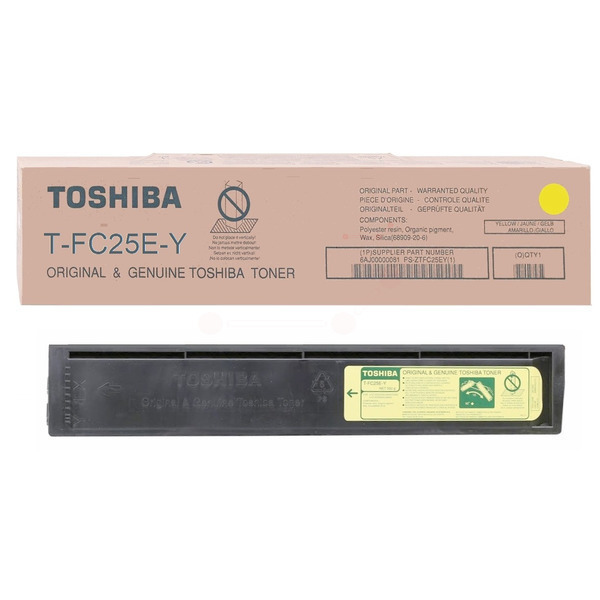 Toshiba 6AJ00000081/T-FC25EY Toner yellow, 26.800 pages/6% for Toshiba E-Studio 2040 C