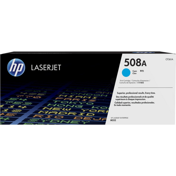 picture HP CF361A/508A Toner cartridge cyan, 5.000 pages ISO/IEC 19798 for HP CLJ M 552