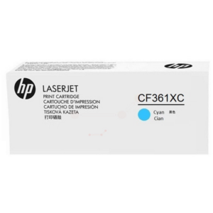 HP CF361XC/508X Toner cartridge cyan Contract, 9.500 pages ISO/IEC 19798 for HP CLJ M 552/E 55040