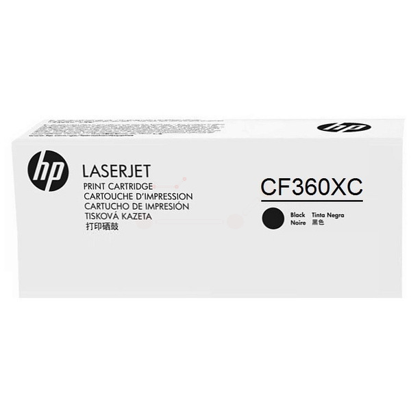 HP CF360XC/508X Toner cartridge black Contract, 12.500 pages ISO/IEC 19798 for HP CLJ M 552/E 55040