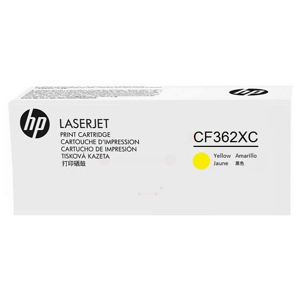 picture HP CF362XC/508X Toner cartridge yellow Contract, 9.500 pages ISO/IEC 19798 for HP CLJ M 552/E 55040