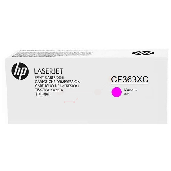 HP CF363XC/508X Toner cartridge magenta Contract, 9.500 pages ISO/IEC 19798 for HP CLJ M 552/E 55040