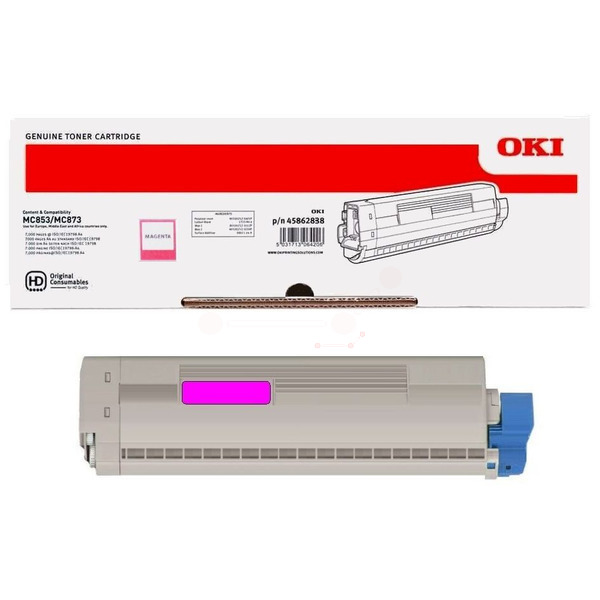 OKI 45862838 Toner-kit magenta, 7.300 pages ISO/IEC 19798 for OKI MC 853/873
