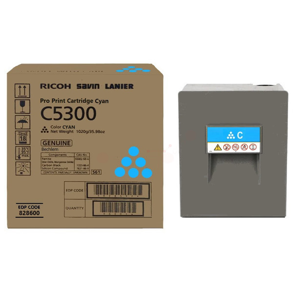 Ricoh 828600 Toner cartridge cyan, 26.000 pages/8.75% for Ricoh Pro C 5300