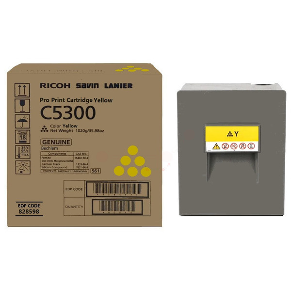 Ricoh 828598 Toner cartridge yellow, 26.000 pages/8.75% for Ricoh Pro C 5300