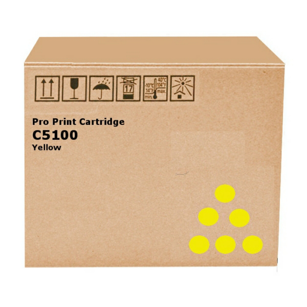 Ricoh 828222 Toner yellow, 30.000 pages for Ricoh Pro C 5100