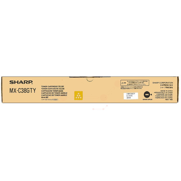 Sharp MXC-38GTY Toner yellow, 10.000 pages/6% for Sharp MX-C 310