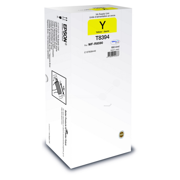 Epson C13T839440/T8394 Ink cartridge yellow, 20.000 pages 192,4ml for Epson WF-R 8000
