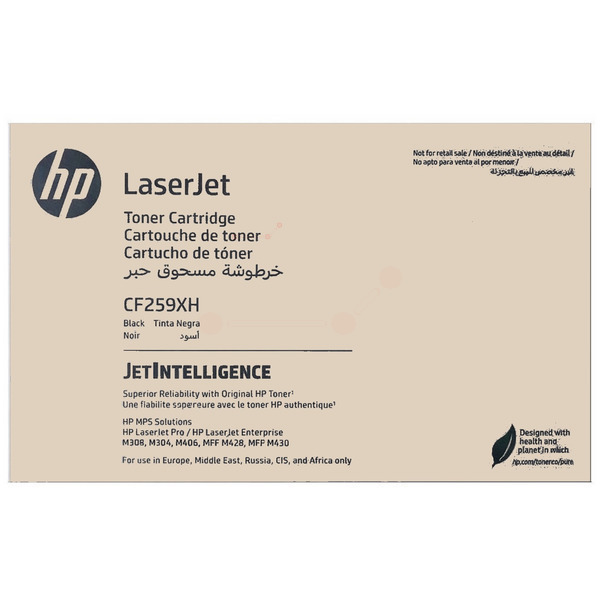 HP CF259XH/59X Toner cartridge Contract, 10.000 pages ISO/IEC 19752 for HP LaserJet Pro M 304