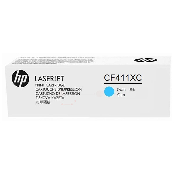 HP CF411XC/410X Toner cartridge cyan Contract, 5.000 pages ISO/IEC 19798 for HP Pro M 452