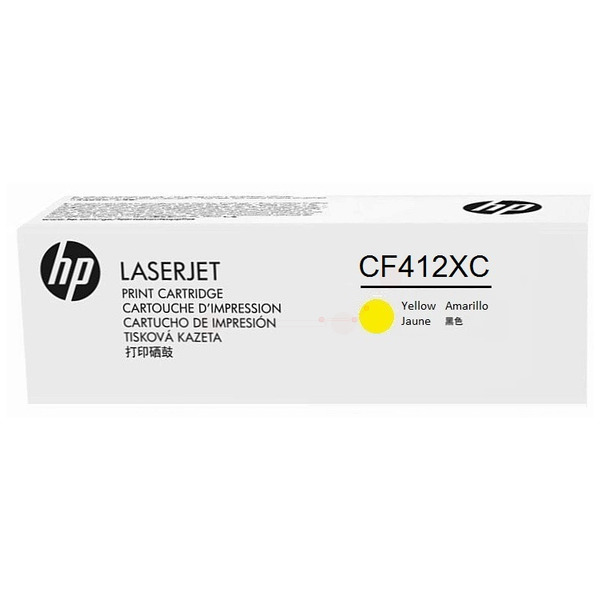 HP CF412XC/410X Toner cartridge yellow Contract, 5.000 pages ISO/IEC 19798 for HP Pro M 452