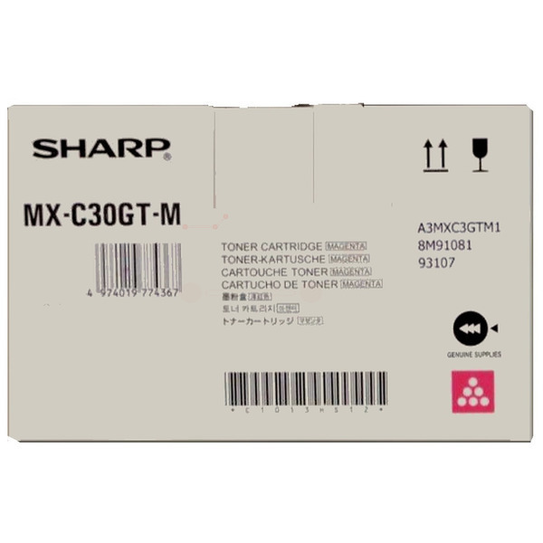 Sharp MXC-30GTM Toner-kit magenta, 6.000 pages ISO/IEC 19752 for Sharp MX-C 250 F