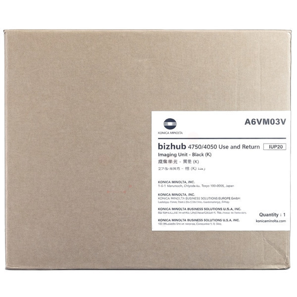 Konica Minolta A6VM03V/IUP-20 Drum kit return program, 60.000 pages for KM bizhub 4050