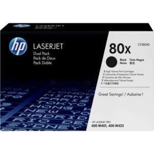 HP CF280XD/80X Toner cartridge black high-capacity twin pack, 2x6.900 pages ISO/IEC 19752 Pack=2 for HP Pro 400/e
