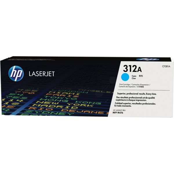 HP CF381A/312A Toner cartridge cyan, 2.700 pages ISO/IEC 19798 for HP CLJ Pro M 476