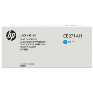 picture HP CE271AH/650A Toner cartridge cyan Contract, 15.000 pages ISO/IEC 19798 for HP CLJ CP 5525