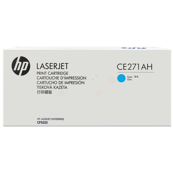picture HP CE271AH/650A Toner cartridge cyan Contract, 15.000 pages ISO/IEC 19798 for HP CLJ CP 5525