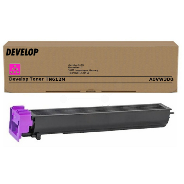 Develop A0VW3D0/TN-612M Toner magenta, 25.000 pages 760 grams for Develop Ineo + 5501