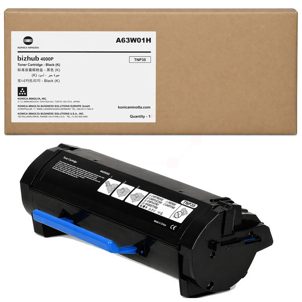 Konica Minolta A63W01H/TNP-35 Toner-kit black return program, 20.000 pages for KM bizhub 4000 P