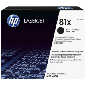 HP CF281X/81X Toner cartridge black high-capacity, 25.000 pages ISO/IEC 19752 for HP LaserJet M 606/630