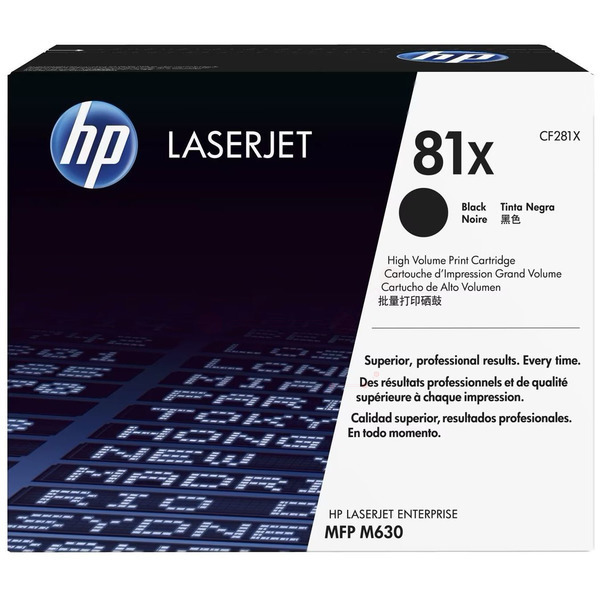 picture HP CF281X/81X Toner cartridge black high-capacity, 25.000 pages ISO/IEC 19752 for HP LaserJet M 606/630