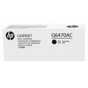 HP Q6470AC/501A Toner cartridge black Contract, 6.000 pages/5% for HP Color LaserJet 3600/3800