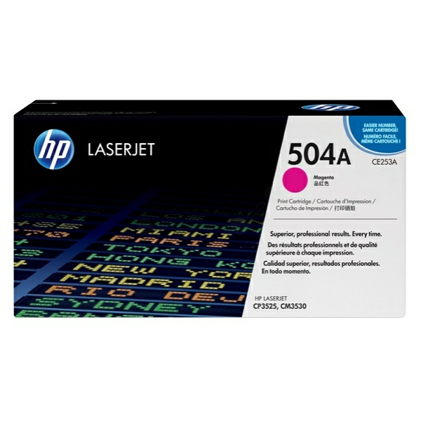picture HP CE253A/504A Toner cartridge magenta, 7.000 pages ISO/IEC 19798 for HP CLJ CP 3525