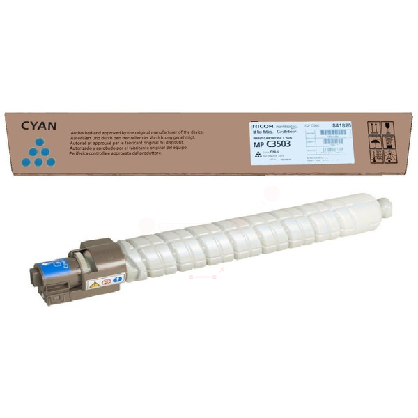 Ricoh 841820 Toner cyan, 18.000 pages for Ricoh Aficio MP C 3003/3004