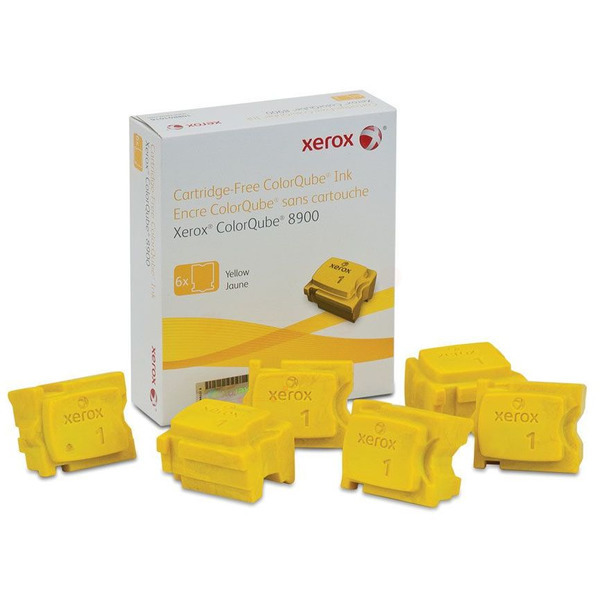 picture Xerox 108R01028 Dry ink in color-stix yellow, 6x2.800 pages Pack=6 for Xerox ColorQube 8900