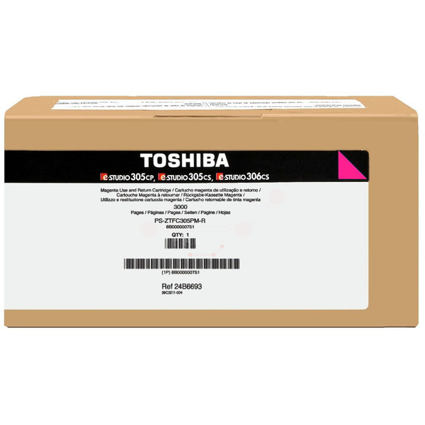Toshiba 6B000000751/T-305PM-R Toner magenta return program, 3.000 pages for Toshiba E-Studio 305 CS