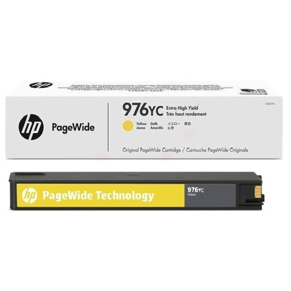 picture HP L0S31YC/976YC Ink cartridge yellow extra High-Capacity Contract, 16.000 pages ISO/IEC 19798 for HP PageWide P 55250/Pro 577