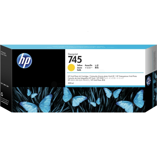 HP F9K02A/745 Ink cartridge yellow 300ml for HP DesignJet Z 2600