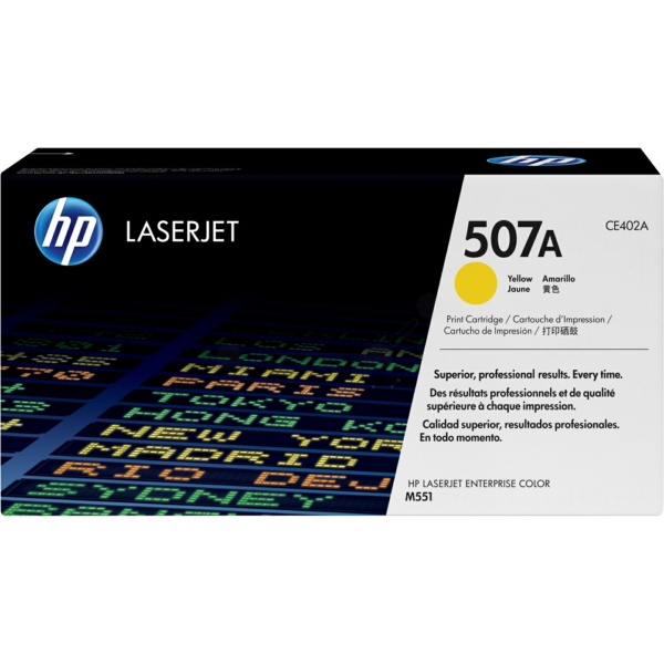 HP CE402A/507A Toner cartridge yellow, 6.000 pages ISO/IEC 19798 for HP LaserJet EP 500