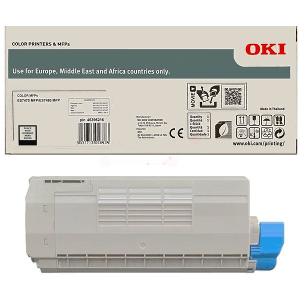 OKI 45396216 Toner-kit black, 11.500 pages ISO/IEC 19752 for OKI ES 7460