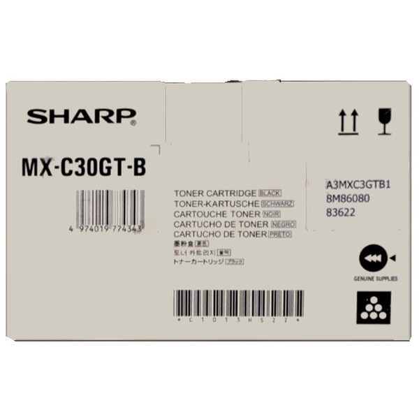 Sharp MXC-30GTB Toner-kit black, 6.000 pages ISO/IEC 19752 for Sharp MX-C 250 F