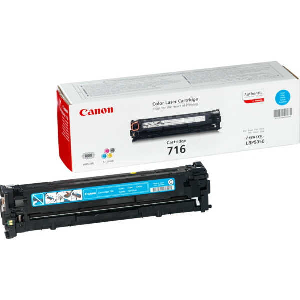 Canon 1979B002/716C Toner cartridge cyan, 1.500 pages/5% for Canon LBP-5050