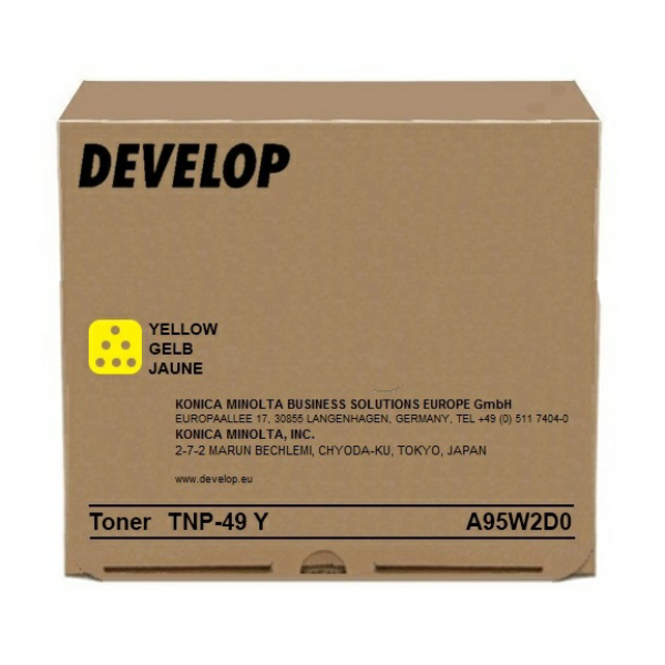 Develop A95W2D0/TNP-49Y Toner yellow, 12.000 pages for Develop Ineo + 3351