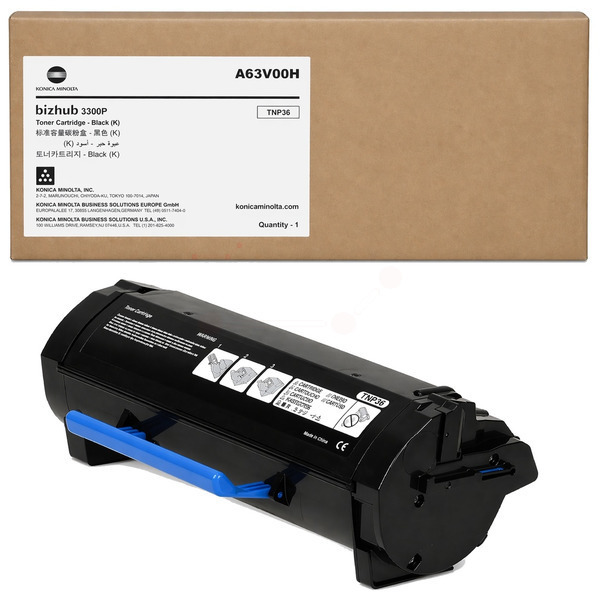 Konica Minolta A63V00H/TNP-36 Toner-kit black return program, 10.000 pages for KM Bizhub 3300 P