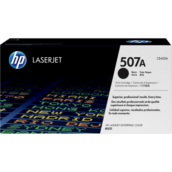 HP CE400A/507A Toner cartridge black, 5.500 pages ISO/IEC 19798 for HP LaserJet EP 500