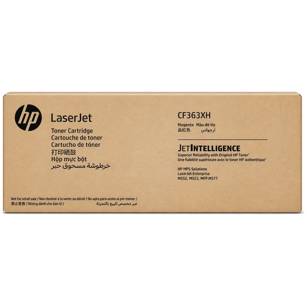 picture HP CF363XH/508X Toner cartridge magenta Contract, 9.500 pages ISO/IEC 19798 for HP CLJ M 552