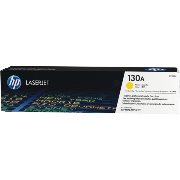 HP CF352A/130A Toner-kit yellow, 1.000 pages ISO/IEC 19798 for HP Color LaserJet M 177