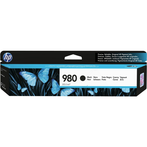 HP D8J10A/980 Ink cartridge black, 10.000 pages ISO/IEC 24711 203.5ml for HP OfficeJet X 555