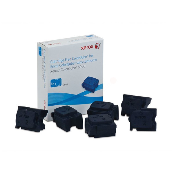 picture Xerox 108R01026 Dry ink in color-stix cyan, 6x2.800 pages Pack=6 for Xerox ColorQube 8900