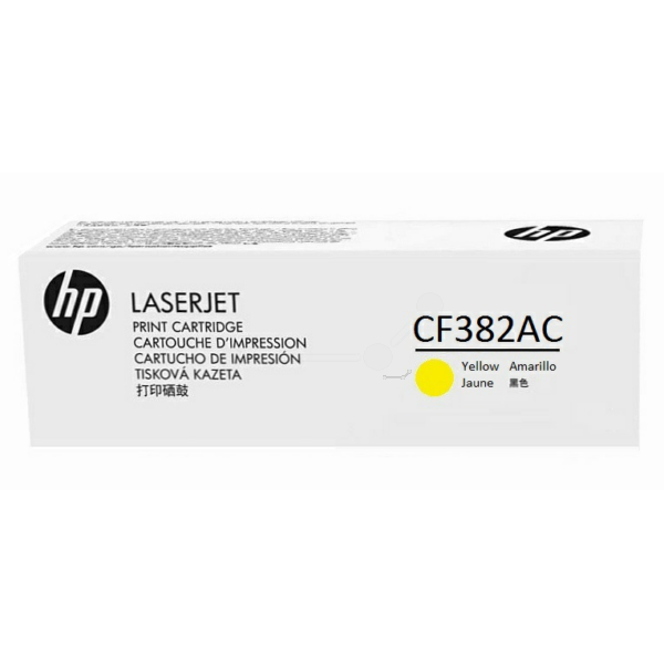 picture HP CF382AC/312A Toner cartridge yellow Contract, 2.700 pages ISO/IEC 19798 for HP CLJ Pro M 476