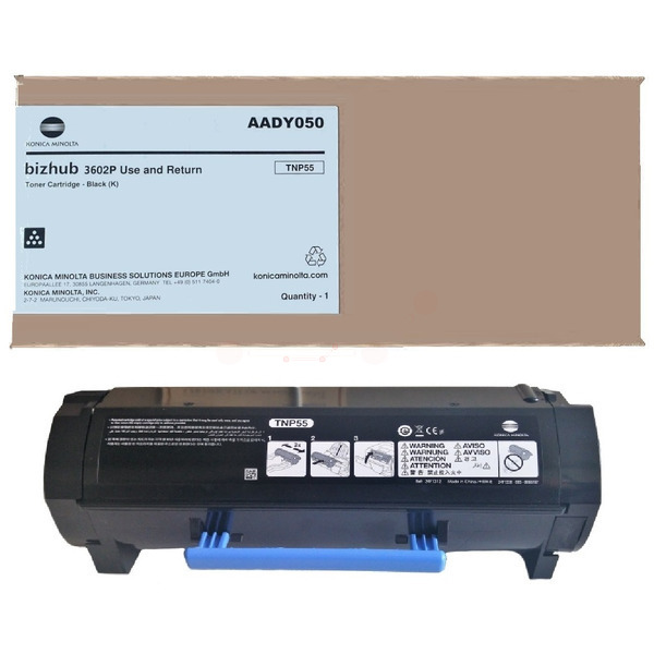 Konica Minolta AADY050/TNP-55 Toner-kit return program, 15.000 pages for KM Bizhub 3602