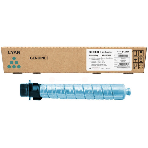 picture Ricoh 842314 Toner cyan, 10.500 pages ISO/IEC 19752 for Ricoh IM C 2000