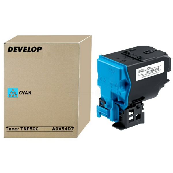 Develop A0X54D7/TNP-50C Toner-kit cyan, 5.000 pages for Develop Ineo + 3100