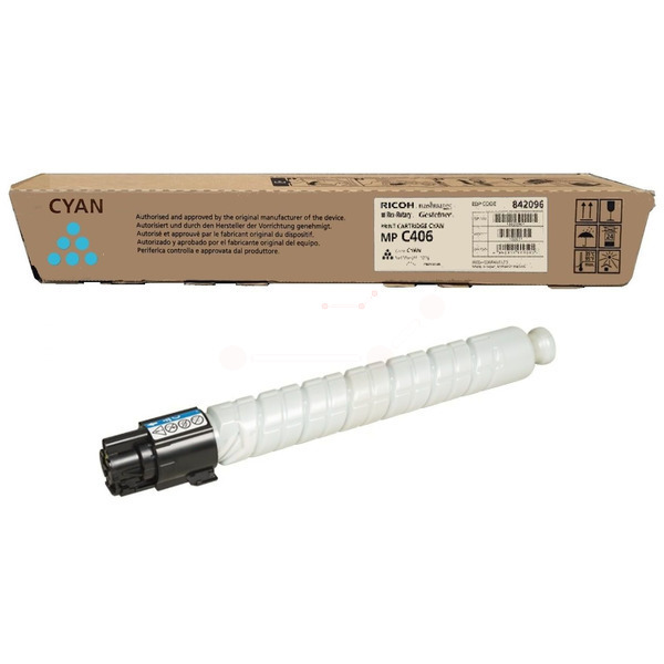 Ricoh 842096/MPC406 Toner cyan, 6.000 pages ISO/IEC 19752 for Ricoh MP C 306/406